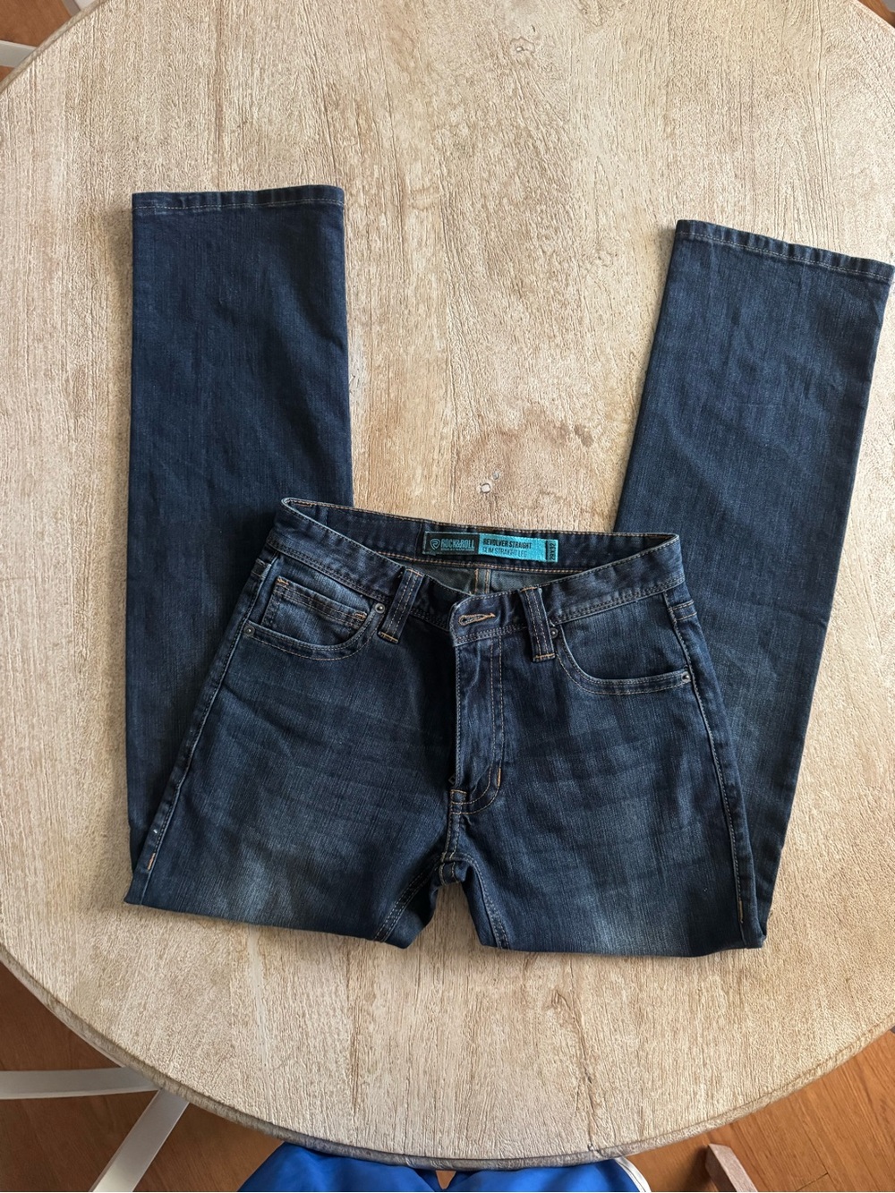 Rock & Roll brand Slim Straight Men's Jeans in Dark Blue 29x32 NWOT